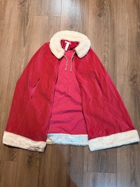 Pottery Barn Kids Girl’s Queen/Princess Cape Pink Velvet Faux Fur Lined Dress Up